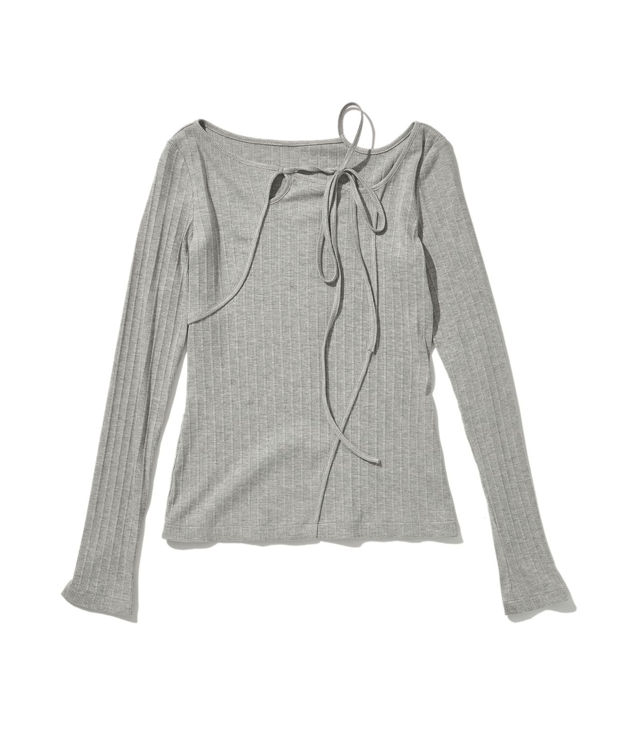 라츠유(LOTSYOU) LOTSYOU_Kate Moss String top Gray