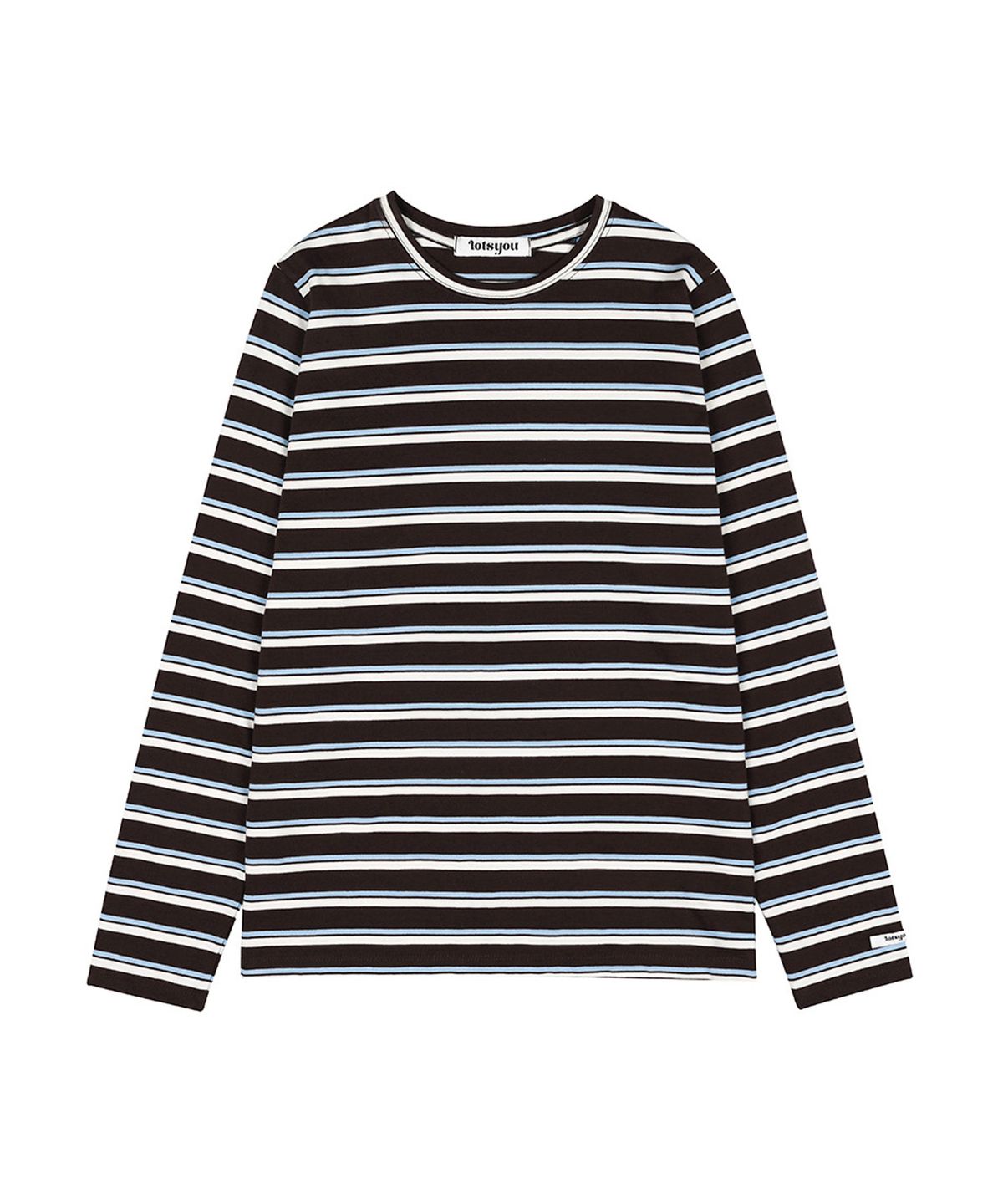 라츠유(LOTSYOU) Brenda Stripe T-shirts Brown