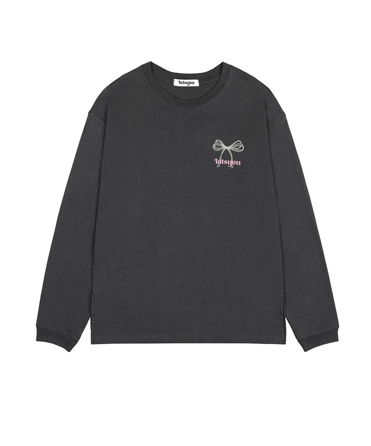 라츠유(LOTSYOU) Rosaline Retro T-shirt Charcoal