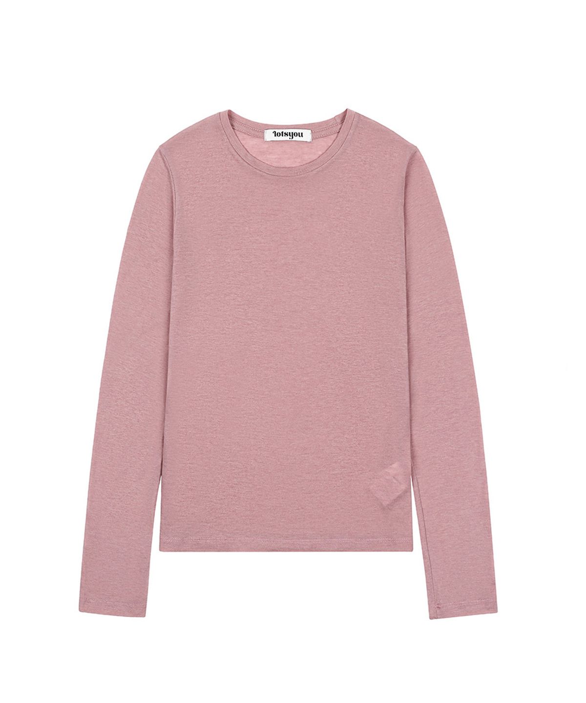 라츠유(LOTSYOU) Noa Wool Round neck T-shirt Pink