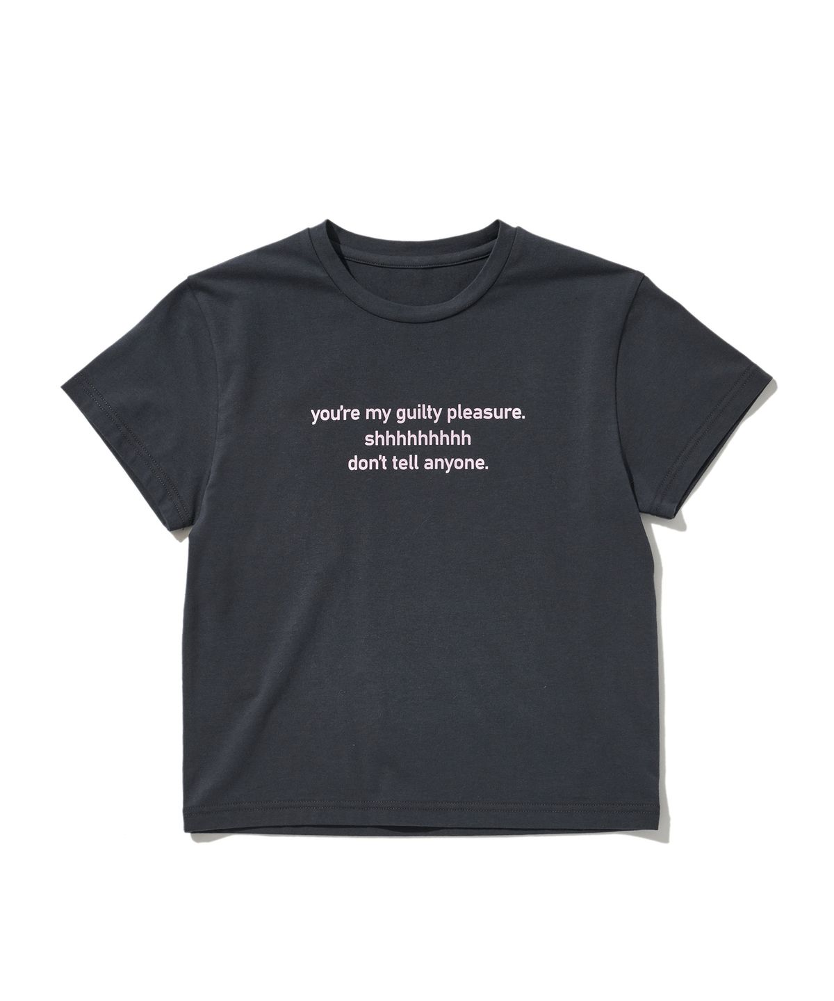 라츠유(LOTSYOU) LOTSYOU_Guilty Pleasure Baby T-shirt Charcol