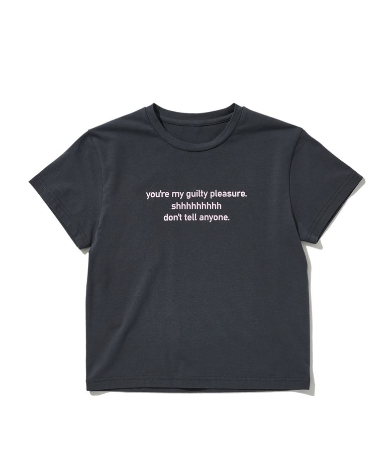 LOTSYOU_Guilty Pleasure Baby T-shirt Charcol