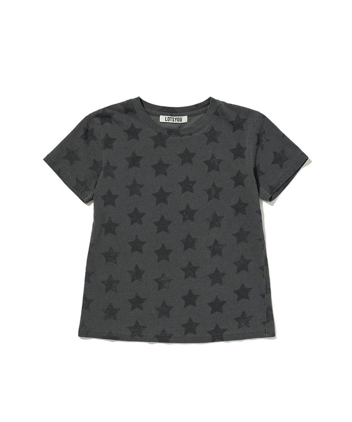 라츠유(LOTSYOU) LOTSYOU_Bella vintage star tee Charcoal