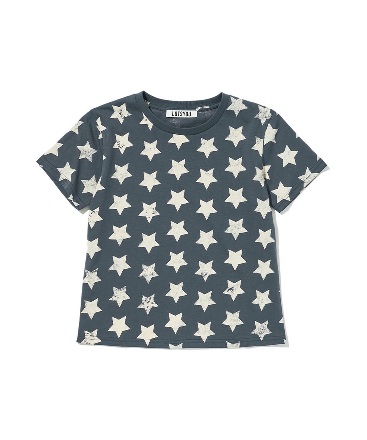 라츠유(LOTSYOU) LOTSYOU_Bella vintage star tee Blue