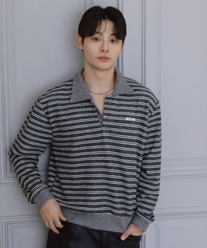 Multi-Stripe PK Knit - Grey