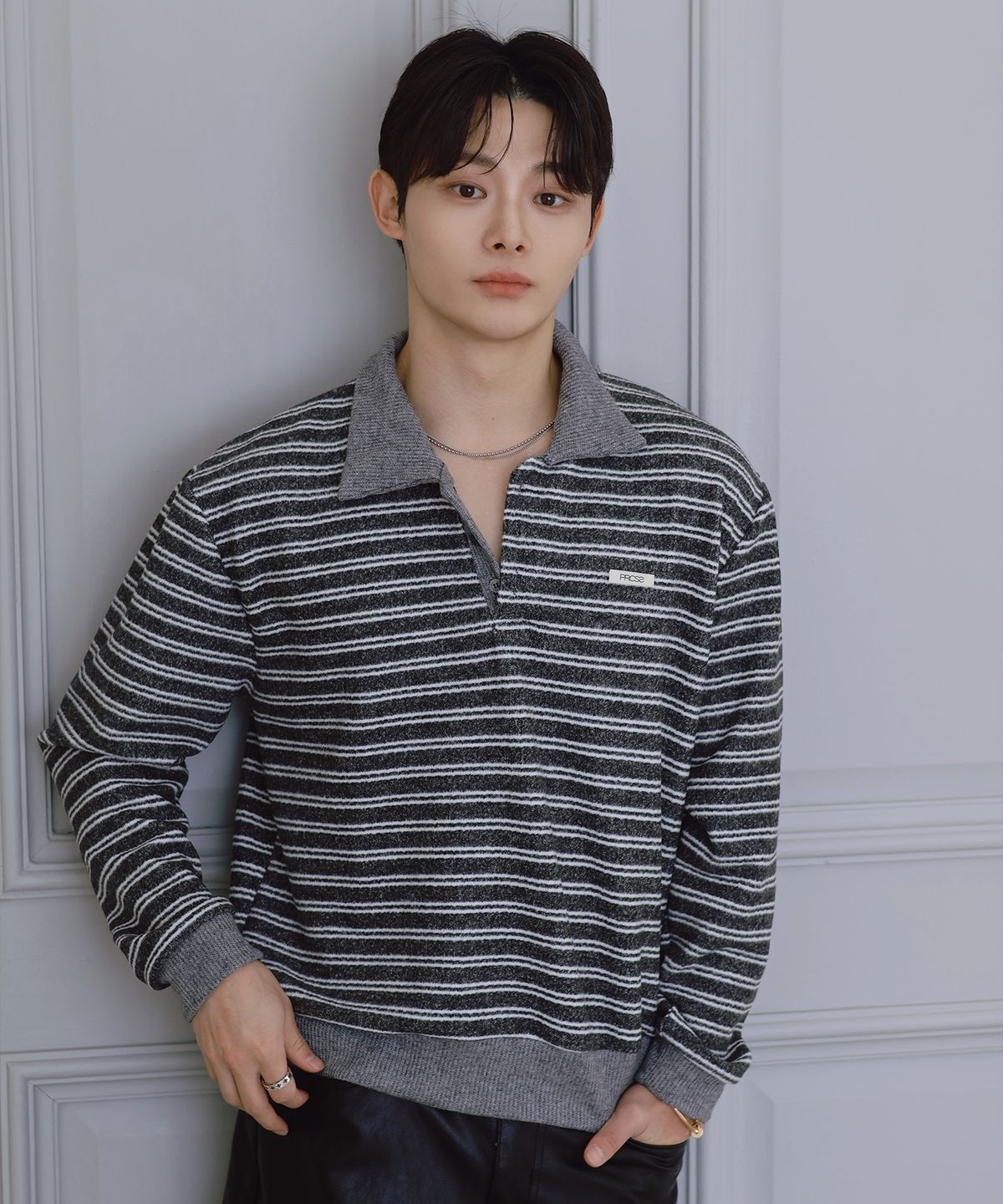 피알씨에스에스(PRCSS) Multi-Stripe PK Knit - Grey