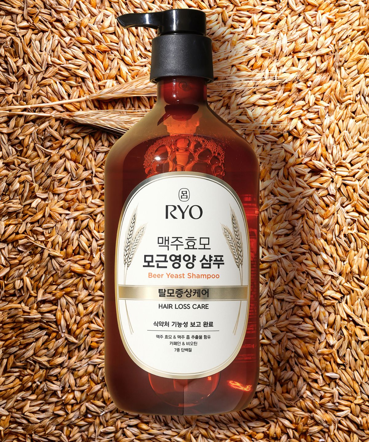 려(RYO) 대용량 맥주효모 탈모증상케어 모근영양 샴푸 1100ml