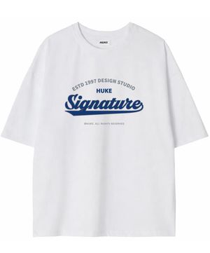 시그니쳐 반팔 티셔츠 (화이트)