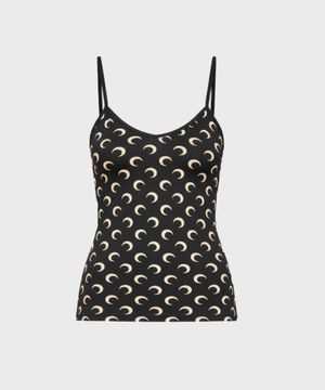 (W) 문 프린티드 저지 스트랩 탑 인버스 탄 MOON PRINTED JERSEY STRAPS TOP IT99 INVERSE TAN