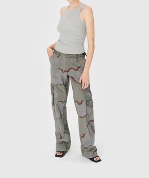 (W) 문 로고 리브드 저지 탱크탑 그레이 MOON LOGO RIBBED JERSEY TANK TOP GR50 GREY