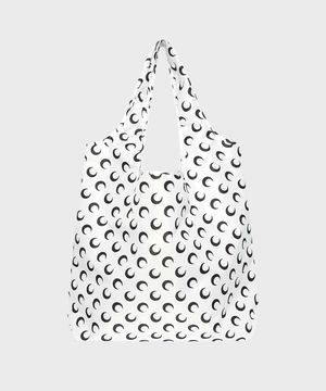 (W) 문 쇼핑 백 화이트 블랙 MOON SHOPPING BAG WH11 WHITE/BLACK
