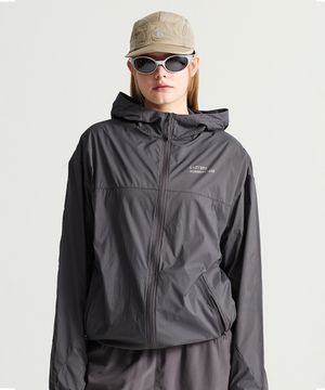에어 글라이드 리플렉트 윈드브레이커 자켓 W 차콜