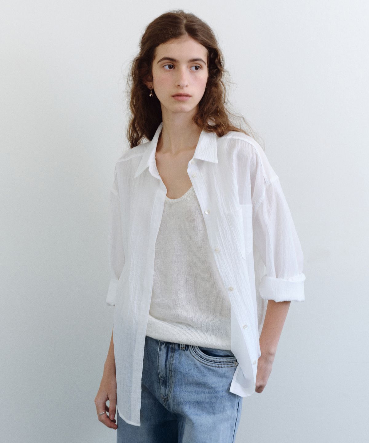 유라고(URAGO) Sandy textured shirt