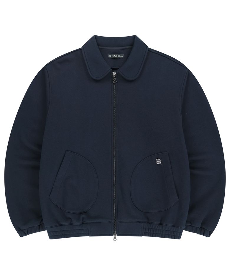 038 ROUND TRACK ZIP-UP NAVY
