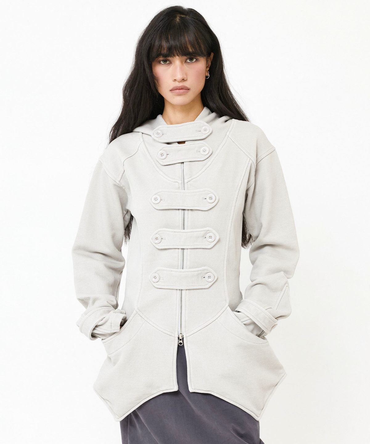 웻태그(WET TAG) ARMOR TAB HOODED JACKET OATMEAL