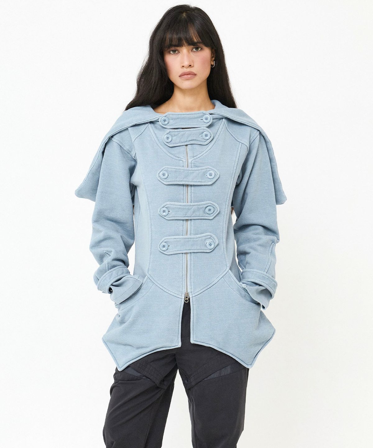 웻태그(WET TAG) ARMOR TAB HOODED JACKET LIGHT BLUE