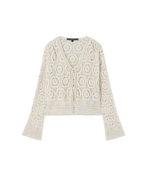 1color 패턴 짜임 크로쉐 가디건 OQ2S5781