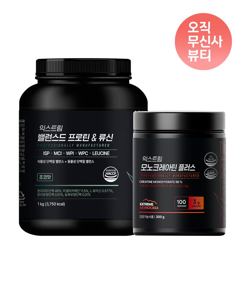 [프로틴 SET] 밸런스드프로틴 1kg + 모노크레아틴플러스 300g