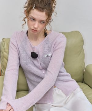 ROSE BLOOM CARDIGAN_LIGHT PURPLE