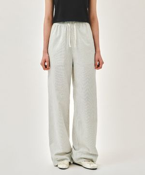 W MARINE EASY PANTS stripe