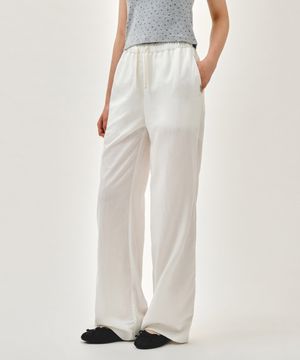 W MARINE EASY PANTS white