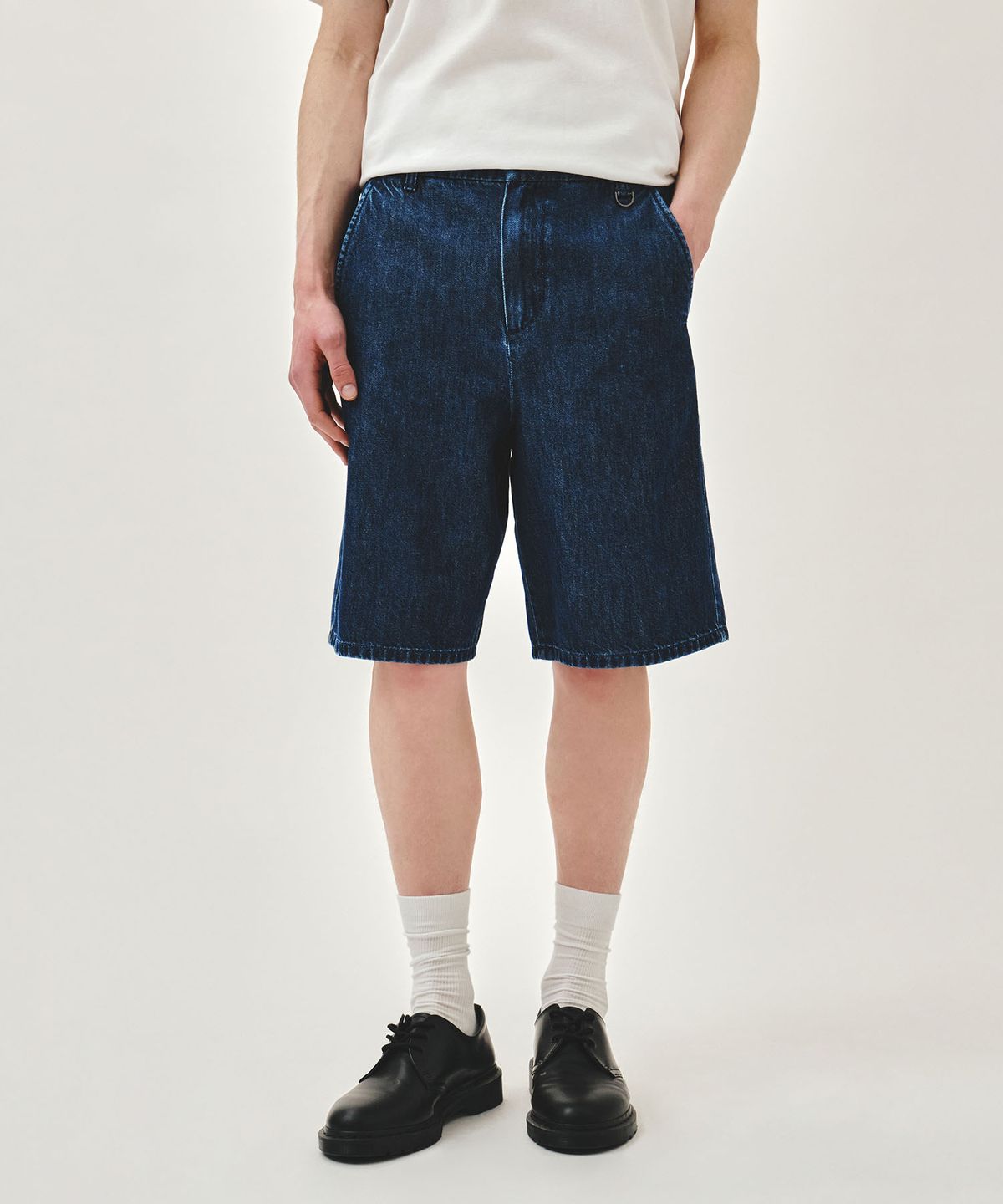 마리떼 프랑소와 저버(MARITHÉ + FRANҪOIS GIRBAUD) M MARINE DENIM EASY SHORTS blue