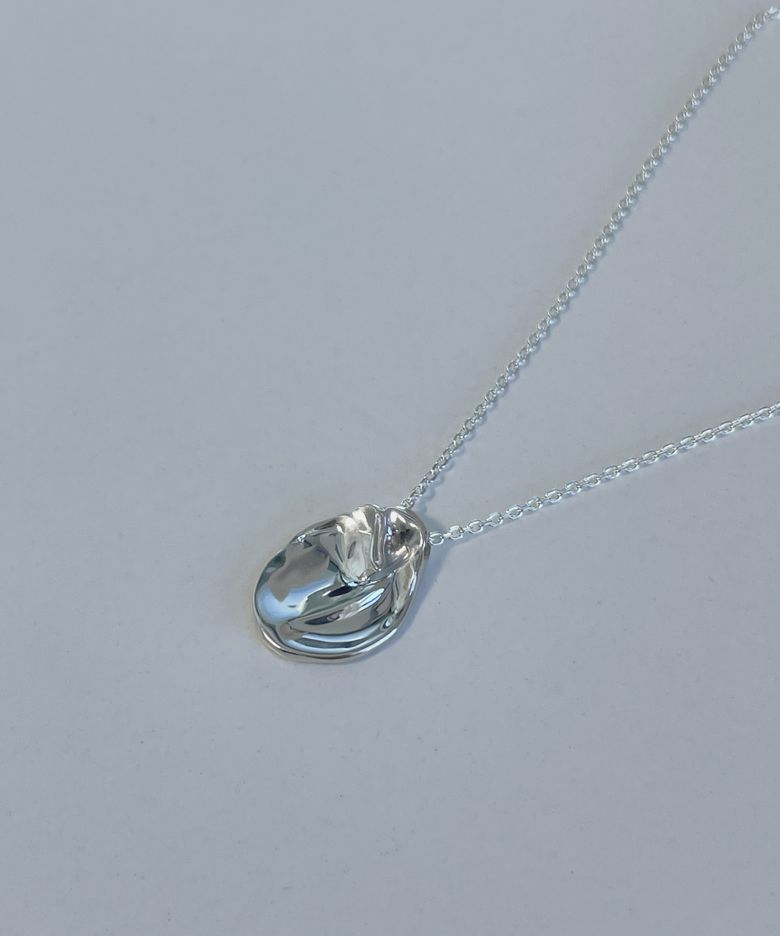 [925 silver] 멜트 드롭 목걸이