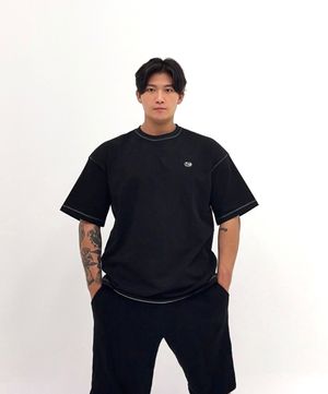 고중량 실배색 오버핏