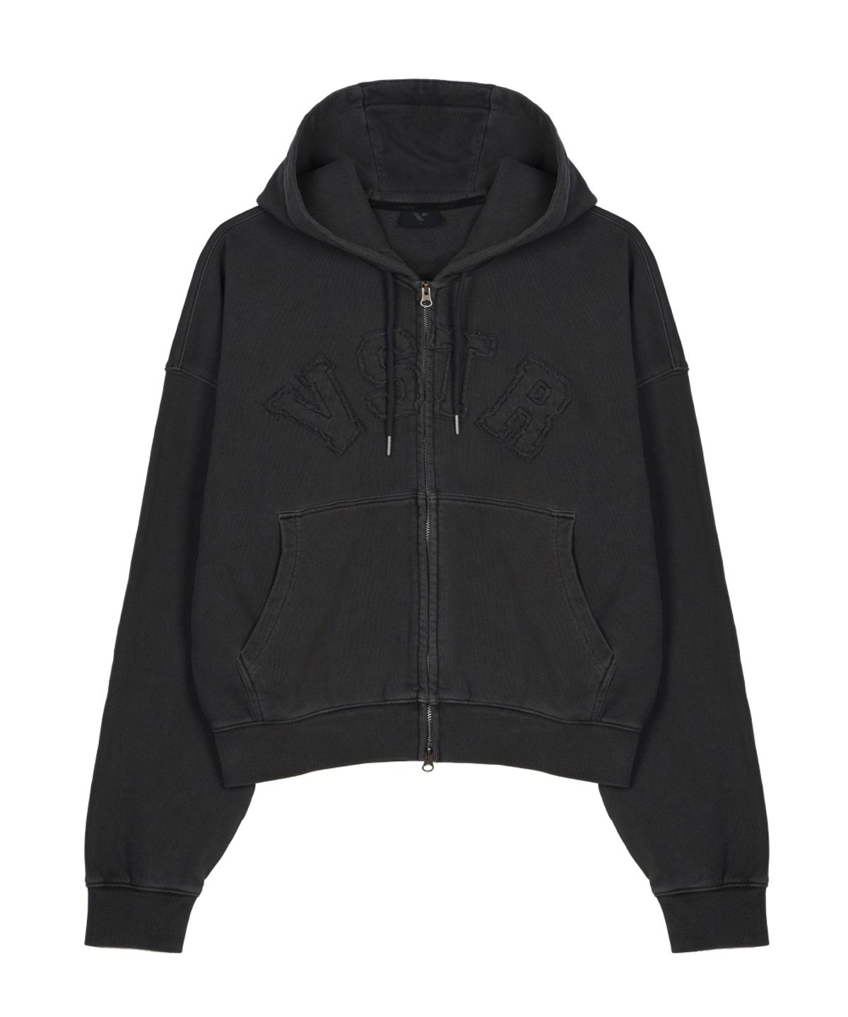 베스티리아(VESTIRYA) Vstr Vintage Zip-up Hoodie Charcoal