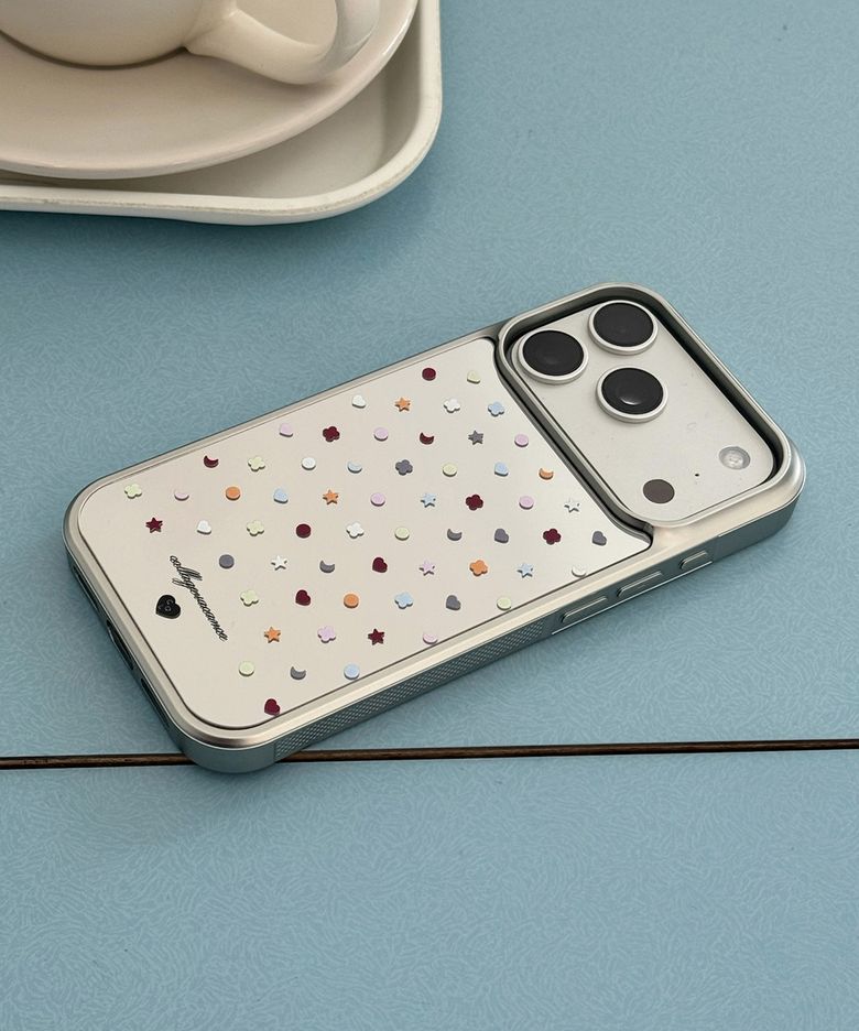 Col Pattern Mirror Silver Case (폰케이스) - Color Shape