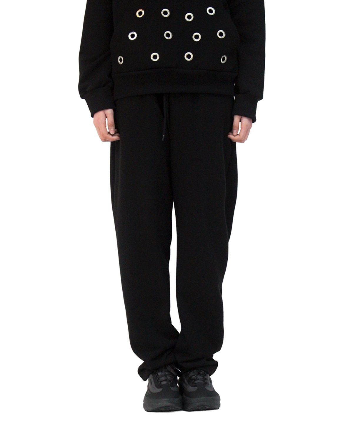 언어더컬러(ANOTHER COLOR) Eyelet Straight Sweatpants
