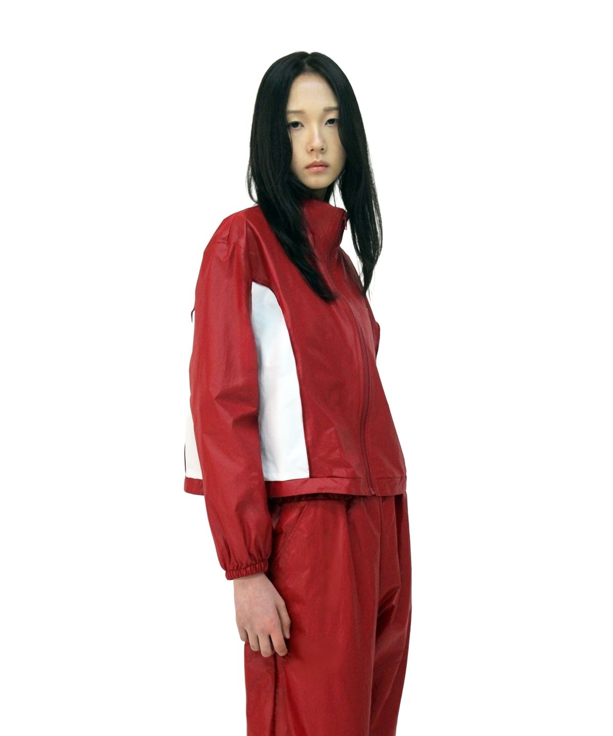 언어더컬러(ANOTHER COLOR) Women Basic Windbreaker ( D/RED )