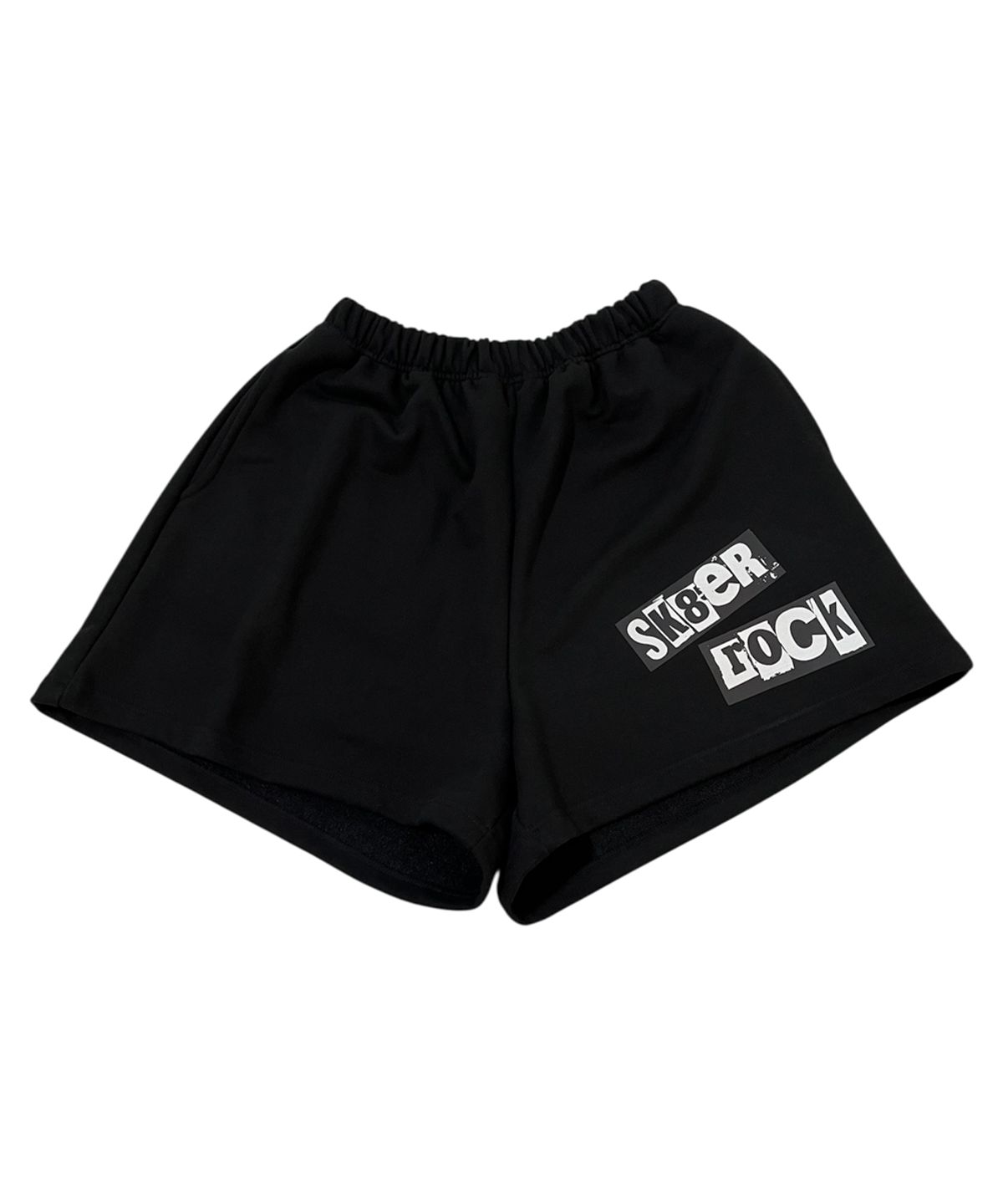 스케이터락(SK8ER ROCK) Sk8er rock Wide Sweat Shorts ((black))