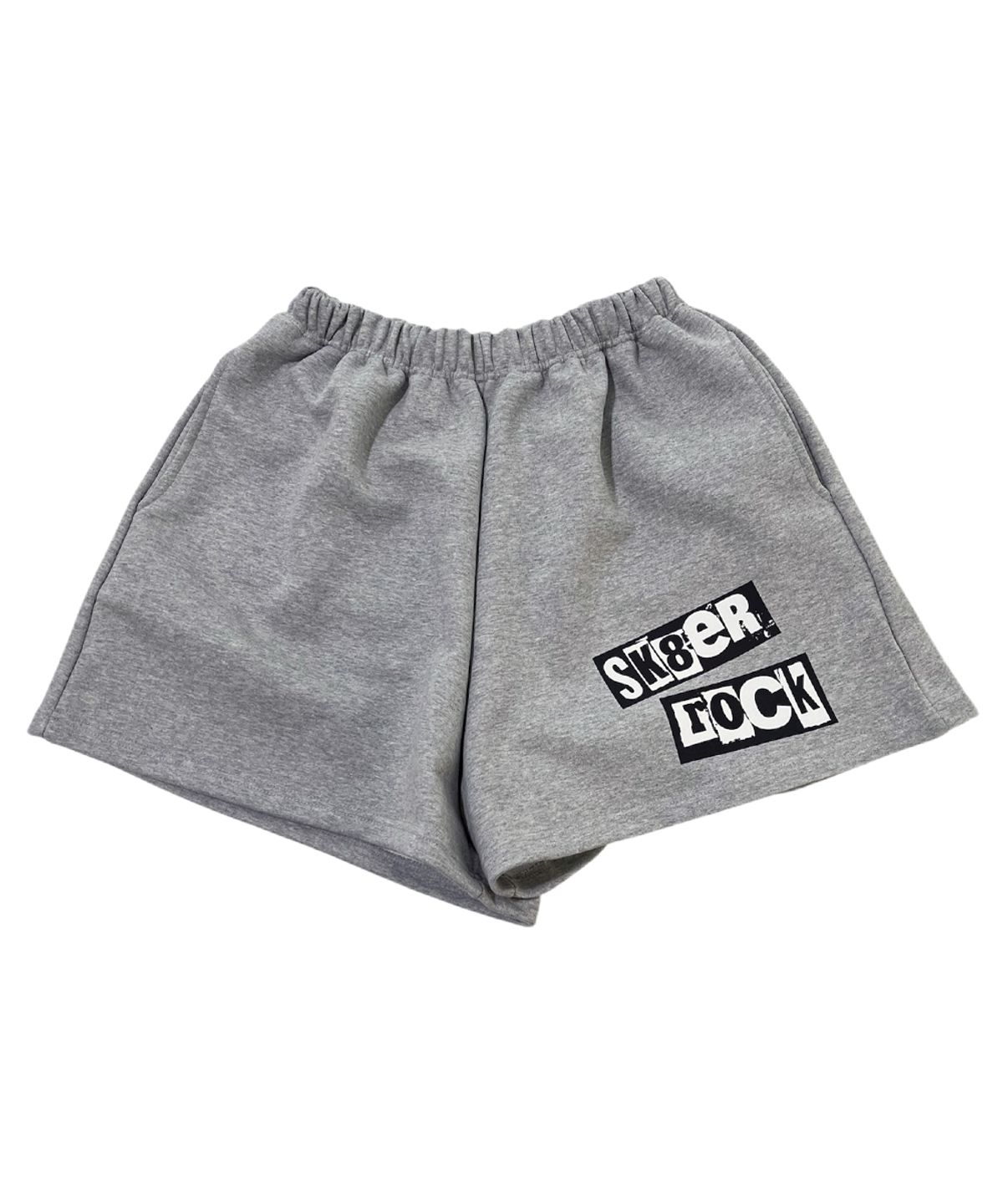 스케이터락(SK8ER ROCK) Sk8er rock Wide Sweat Shorts ((melange gray))