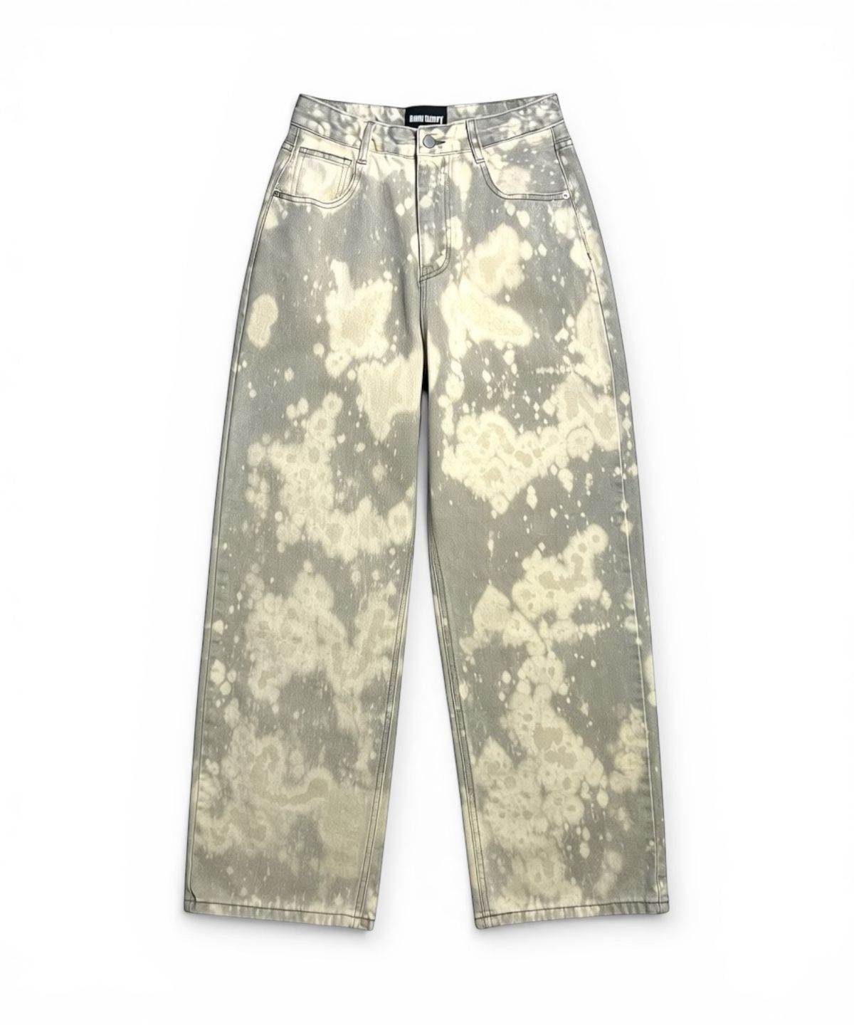 본슬리피(BORN SLIPPY) Chemical Drift Wide Pants (Creamy Matcha Latte)