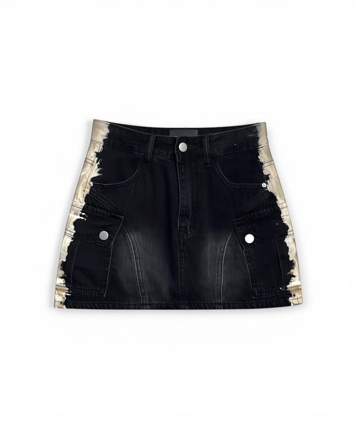 본슬리피(BORN SLIPPY) Addicted Side Pocket Mini Skirt (Black)