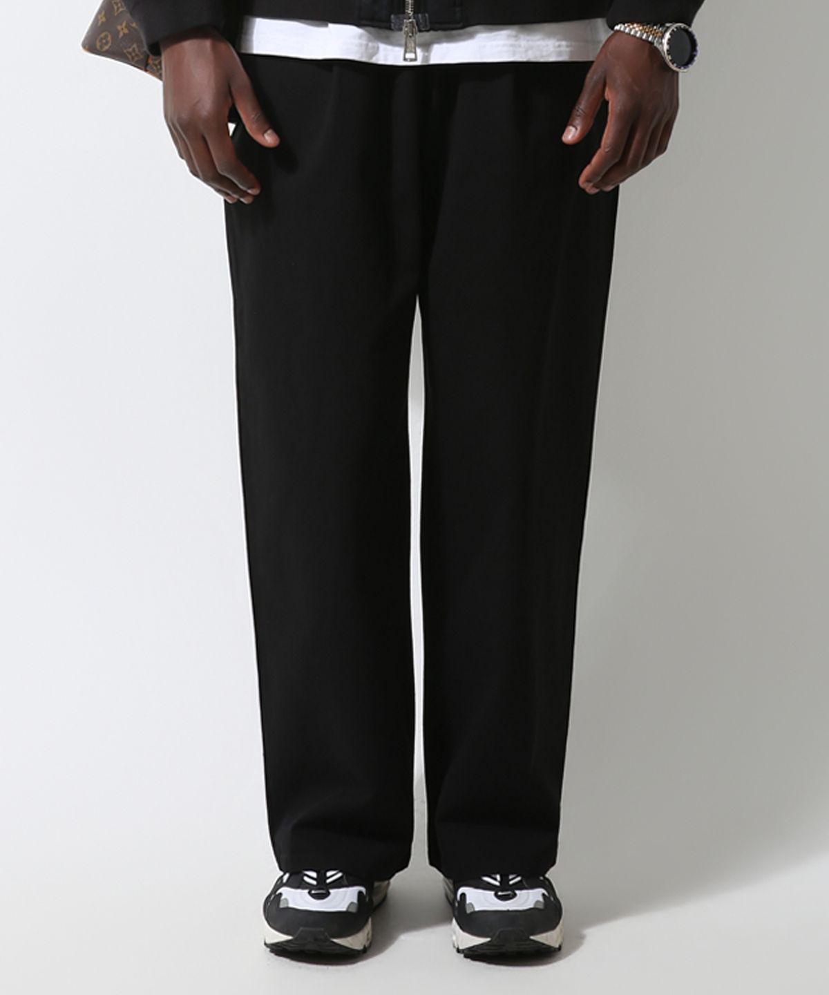 스트라이크(STRIKE) Washed Cotton Relaxed Pants (BLACK)