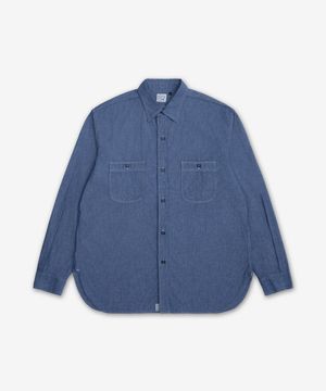 릴랙스 핏 워크 셔츠 - 샴브레이 / 01827084