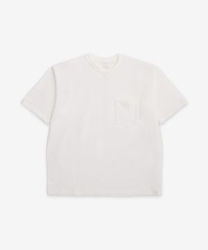 스터디 코튼 포켓 반소매 티셔츠 - 화이트 / 030017N69