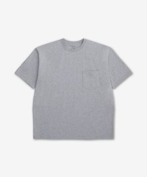 스터디 코튼 포켓 반소매 티셔츠 - 헤더 그레이 / 030017N64