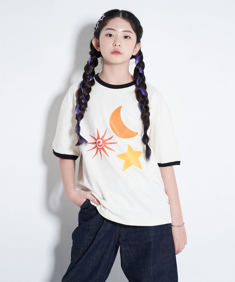 EY 썬문 키즈 링거 반팔티 5Color