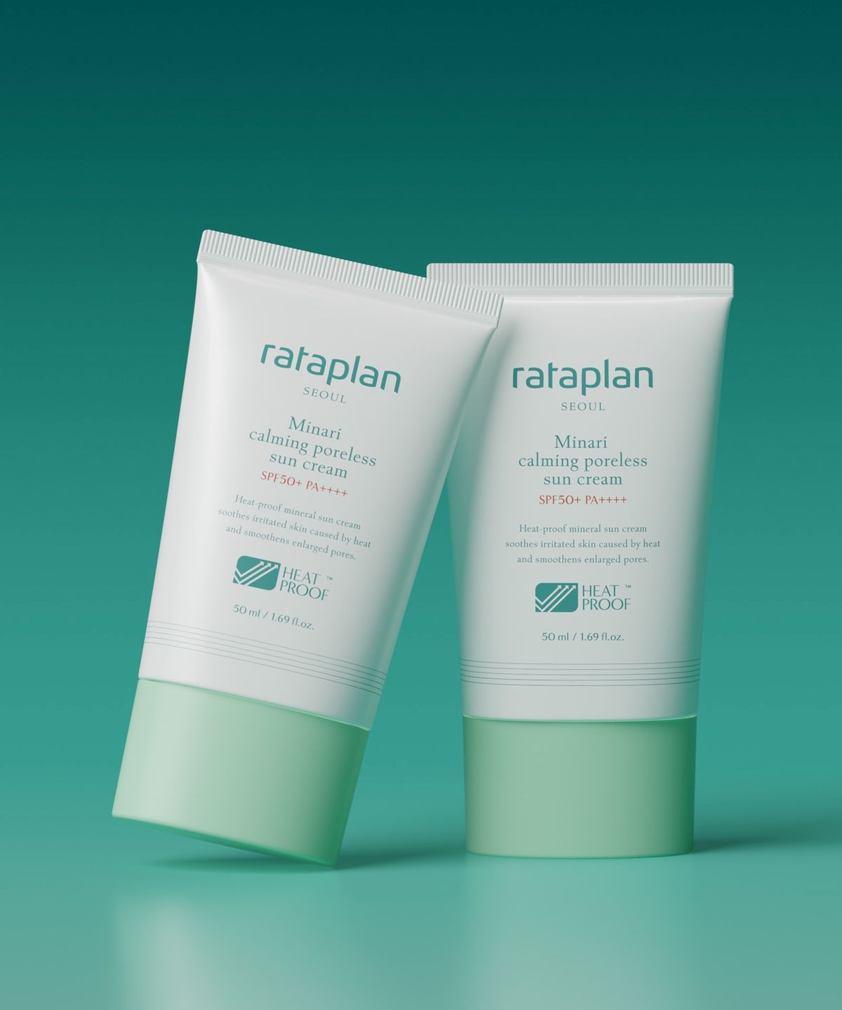 라타플랑(RATAPLAN) [2SET] 미나리 진정 포어리스 선크림 50ml