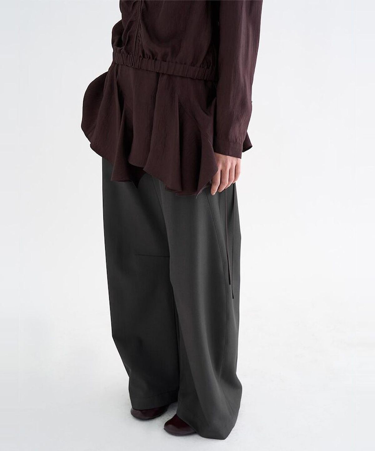 앙개(ANGGAE) Satin Chou Chou  Brown