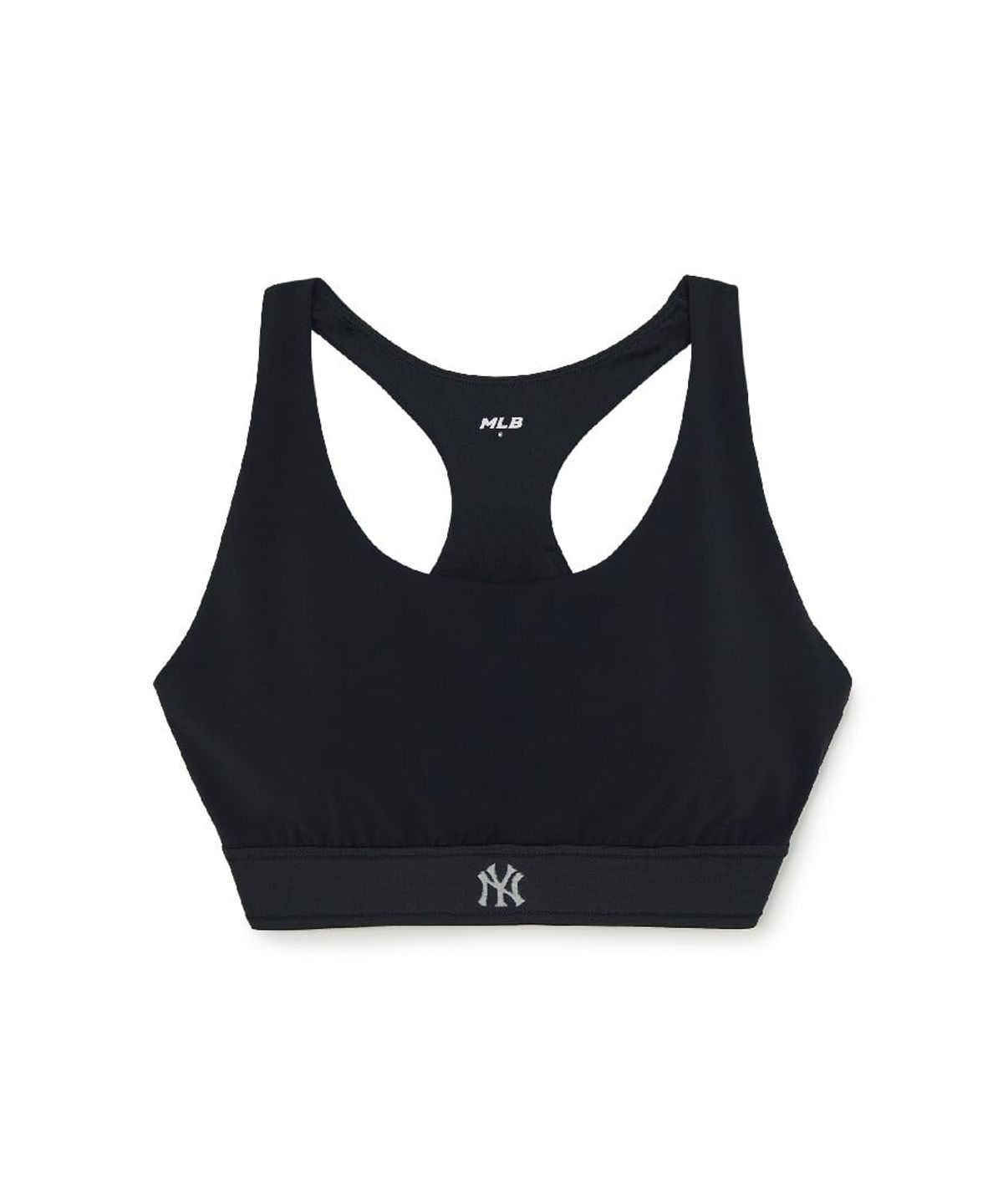 엠엘비(MLB) 여성 베이직 밴드 로고포인트 크롭탑 NY (Black)