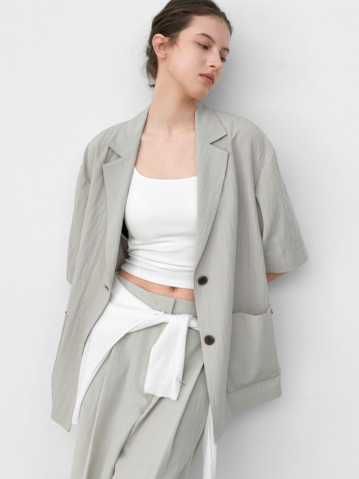 아틀리에 나인(ATELIER NAIN) MONO SET-UP OVER FIT JACKET (JK-3069)