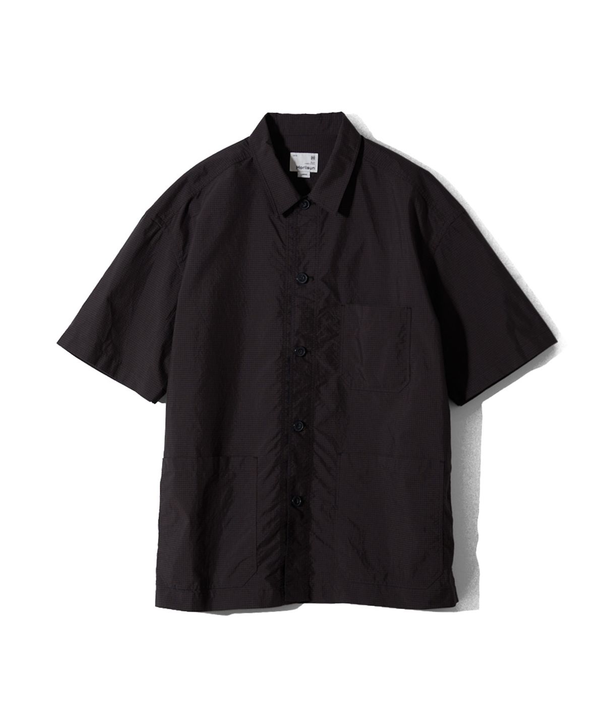홀리선(HORLISUN) Joshua Small Check Shirt Jacket Brown