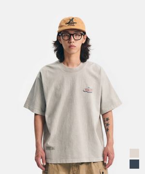 Hawaii club print T shirts Light gray