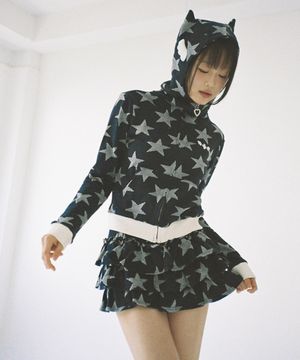 별의 천사 러플 스커트 - 네이비