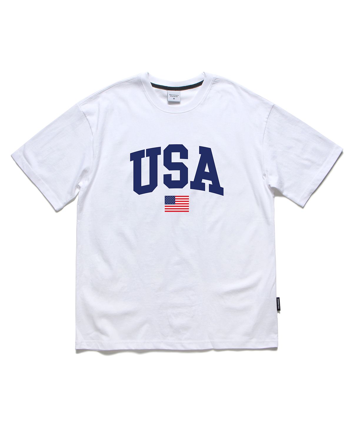 앱놀머씽(ABNORMALTHING) US 오버핏 티셔츠 화이트 (US T-SHIRT WHITE)
