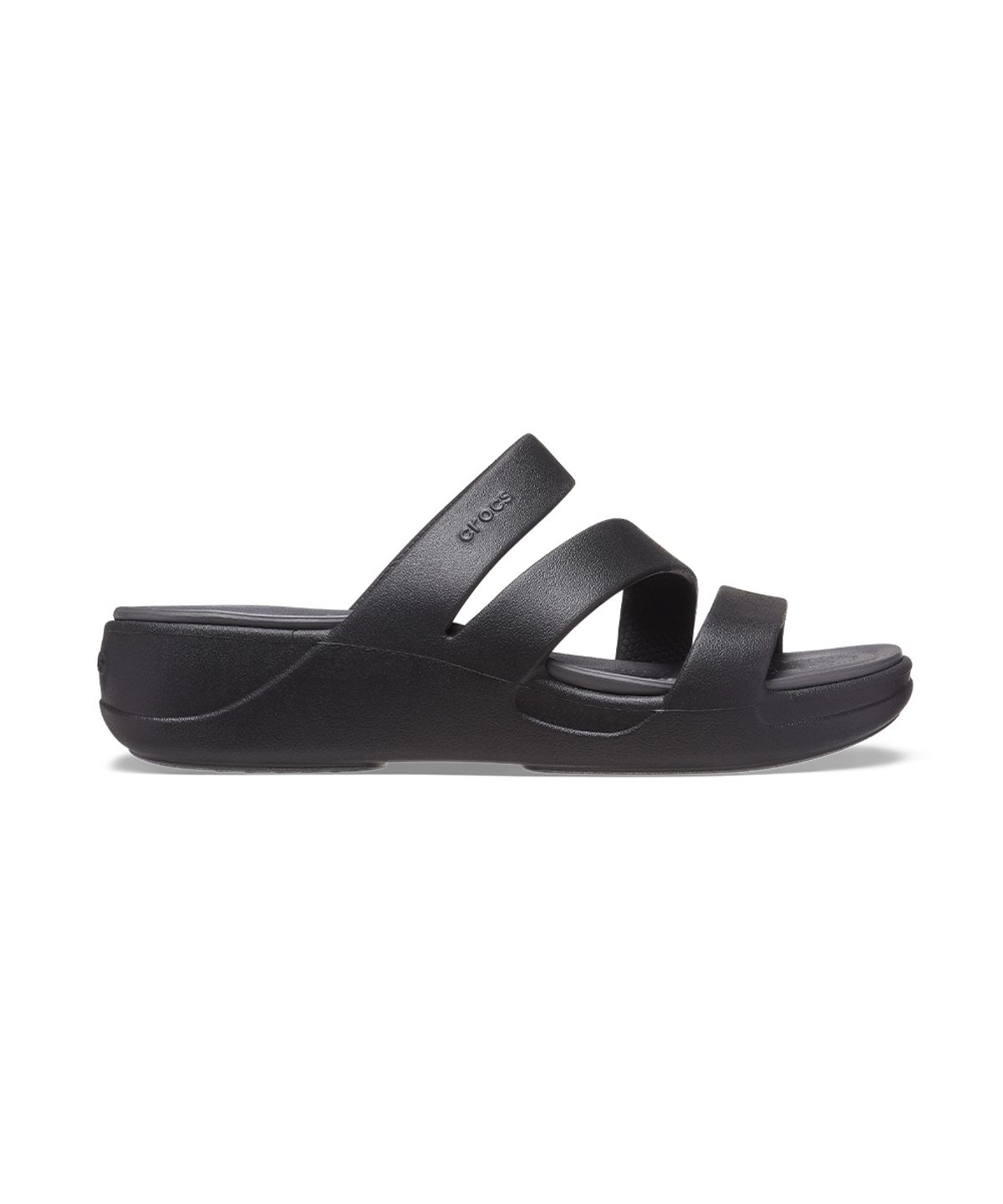 크록스(CROCS) 여성 크록스 보카 스트랩피 웨지 BK (26SWSD207434)
